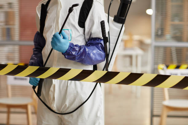Professional Biohazard Cleanup technician working in Rockport, WA